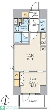Alivis笹塚の物件間取画像